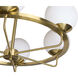 Eliora LED White / Brass Chandelier Ceiling Light